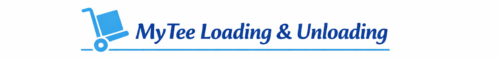 MyTee Movers section header icon showing a blue hand truck with a box for the “MyTee Loading & Unloading” service.