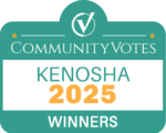 CommunityVotes Kenosha 2025 Platinum Winner badge